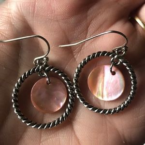 Silver and Pink Lia Sophia Earrings
